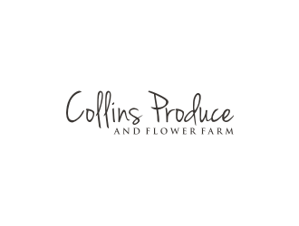 Collins Produce and Flower Farm logo design by Artomoro