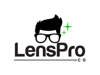 LensPro.co logo design by AamirKhan