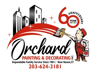 Orchard Painting and Decorating, Inc. logo design by ruki
