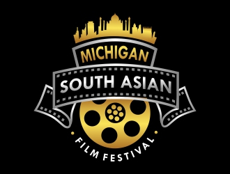 Michigan South Asian Film Festival logo design by ruki