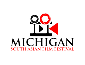 Michigan South Asian Film Festival logo design by AamirKhan