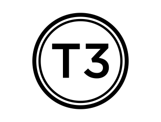 T3  logo design by p0peye