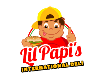 LIL PAPIS INTERNATIONAL DELI logo design by Kirito