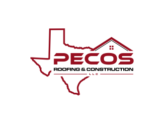 Pecos Roofing & Construction LLC logo design by GassPoll