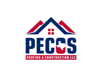 Pecos Roofing & Construction LLC logo design by alby