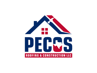 Pecos Roofing & Construction LLC logo design by alby