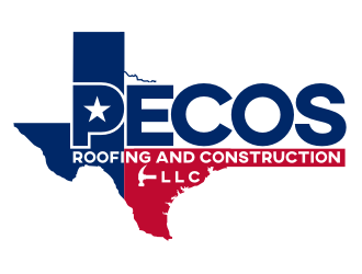 Pecos Roofing & Construction LLC logo design by coco