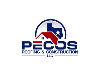 Pecos Roofing & Construction LLC logo design by pakderisher