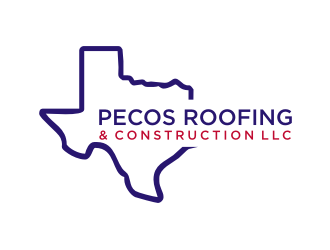 Pecos Roofing & Construction LLC logo design by tejo