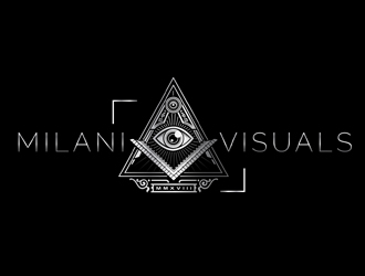 Milani Visuals logo design by DreamLogoDesign