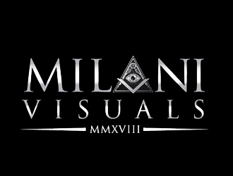 Milani Visuals logo design by Roma