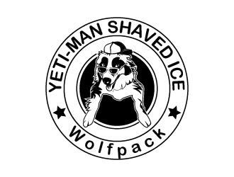 YETI-MAN SHAVED ICE logo design by chumberarto