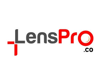 LensPro.co logo design by Rossee
