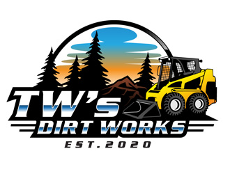 TW’s Dirt Works  logo design by DreamLogoDesign