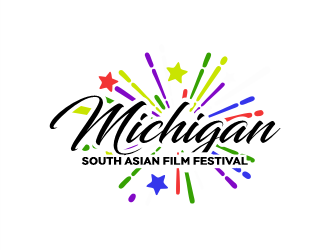 Michigan South Asian Film Festival logo design by Gwerth