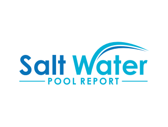 Salt Water Pool Report logo design by puthreeone