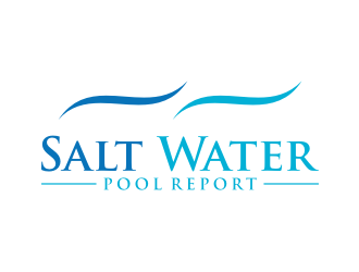 Salt Water Pool Report logo design by puthreeone