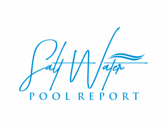 Salt Water Pool Report logo design by christabel