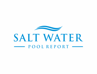 Salt Water Pool Report logo design by christabel