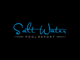 Salt Water Pool Report logo design by menanagan