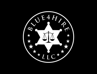 Blue4hire, LLC logo design by GassPoll