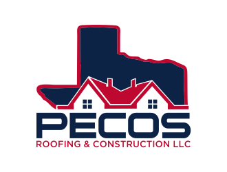 Pecos Roofing & Construction LLC logo design by Mahrein