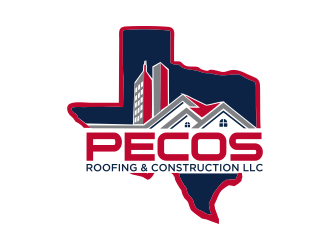 Pecos Roofing & Construction LLC logo design by Mahrein