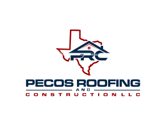 Pecos Roofing & Construction LLC logo design by evdesign