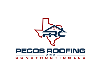 Pecos Roofing & Construction LLC logo design by evdesign