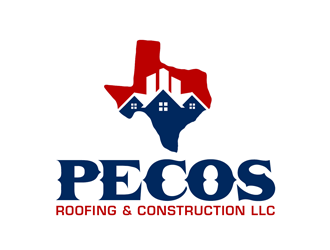 Pecos Roofing & Construction LLC logo design by kunejo