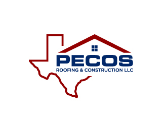 Pecos Roofing & Construction LLC logo design by labo