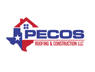 Pecos Roofing & Construction LLC logo design by YONK