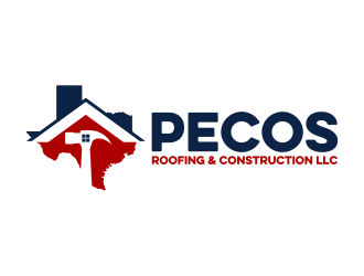 Pecos Roofing & Construction LLC logo design by ekitessar