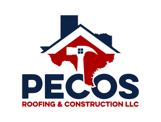 Pecos Roofing & Construction LLC logo design by ekitessar