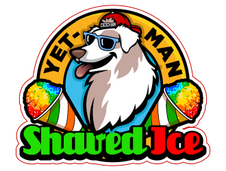 YETI-MAN SHAVED ICE logo design by SDLOGO