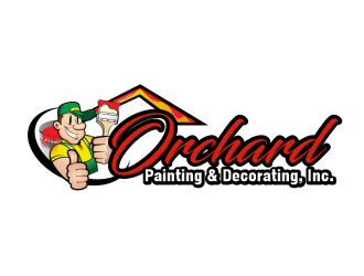 Orchard Painting and Decorating, Inc. logo design by Gwerth