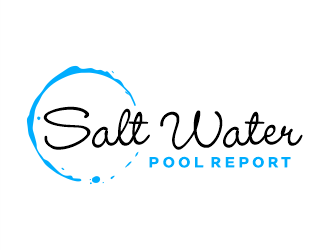 Salt Water Pool Report logo design by Gwerth