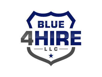 Blue4hire, LLC logo design by labo