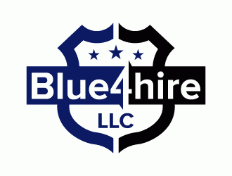 Blue4hire, LLC logo design by Thre3