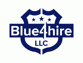 Blue4hire, LLC logo design by Thre3