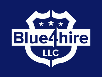 Blue4hire, LLC logo design by Thre3
