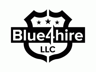 Blue4hire, LLC logo design by Thre3