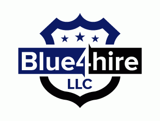 Blue4hire, LLC logo design by Thre3