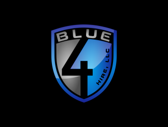 Blue4hire, LLC logo design by goblin