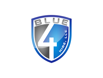 Blue4hire, LLC logo design by goblin