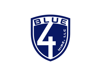 Blue4hire, LLC logo design by goblin