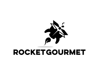 Rocket Gourmet logo design by Eliben