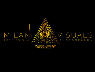 Milani Visuals logo design by DreamLogoDesign