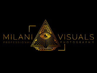Milani Visuals logo design by DreamLogoDesign