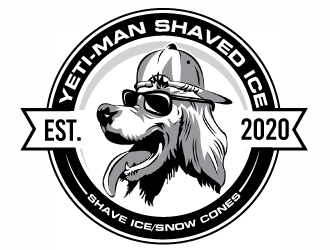 YETI-MAN SHAVED ICE logo design by Suvendu